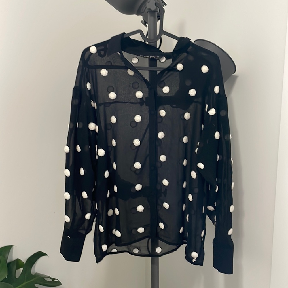 Zara Polka Dot Top